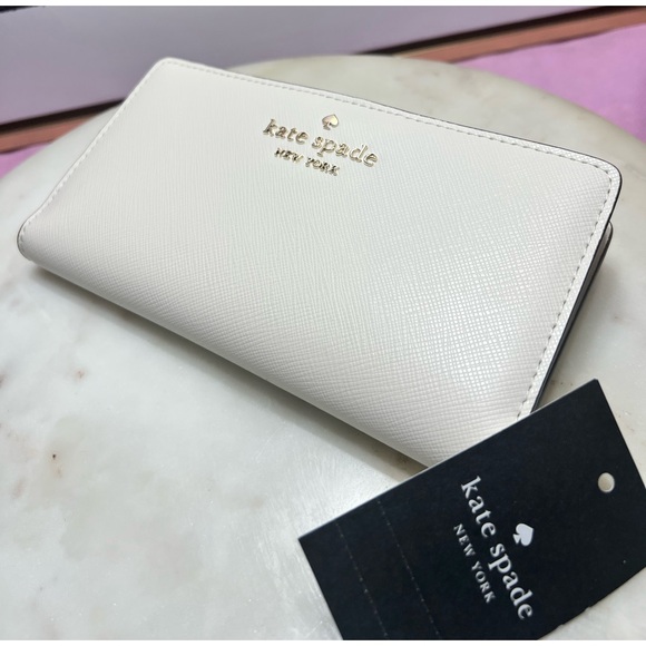 kate spade Handbags - Kate Spade Dana  Large Slim Wallet Cream Wallet NWT